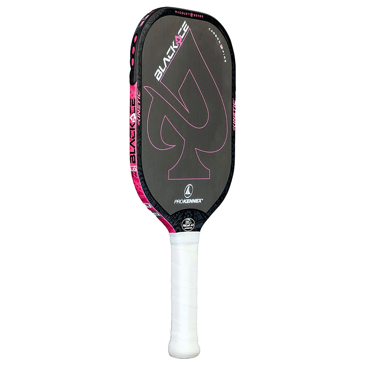 ProKennex Black Ace Avenger LG 11mm Pickleball Paddle Angle