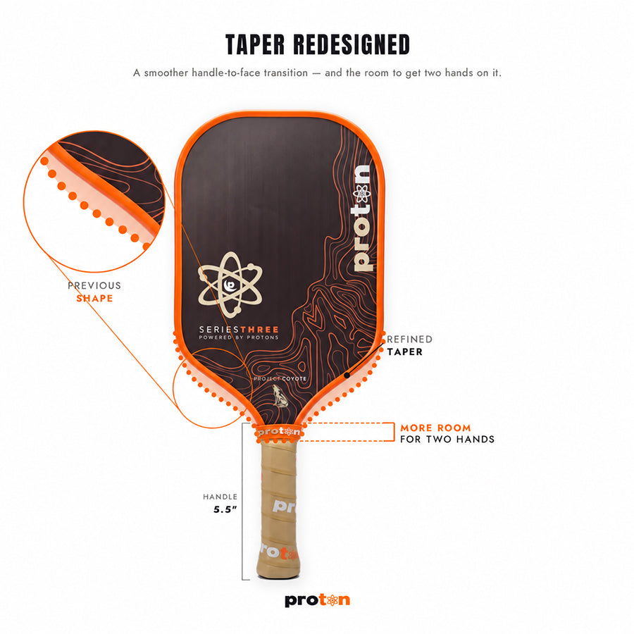 Proton Project Coyote Elongated 15 mm Pickleball Paddle
