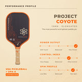 Proton Project Coyote Elongated 15 mm Pickleball Paddle