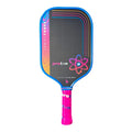 Proton Series Three Project Flamingo Elongated 13mm Pickleball Paddle Blue Front