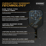 Engage Pursuit Pro1 6.0 Widebody Pickleball Paddle Specs 1