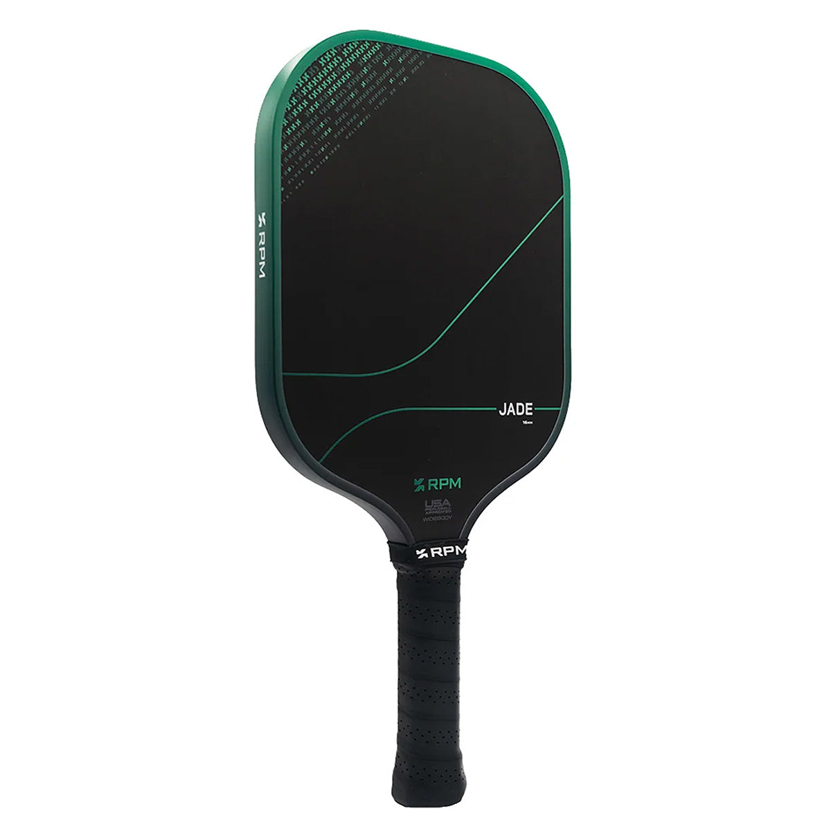RPM Jade 16mm Widebody Pickleball Paddle Angle