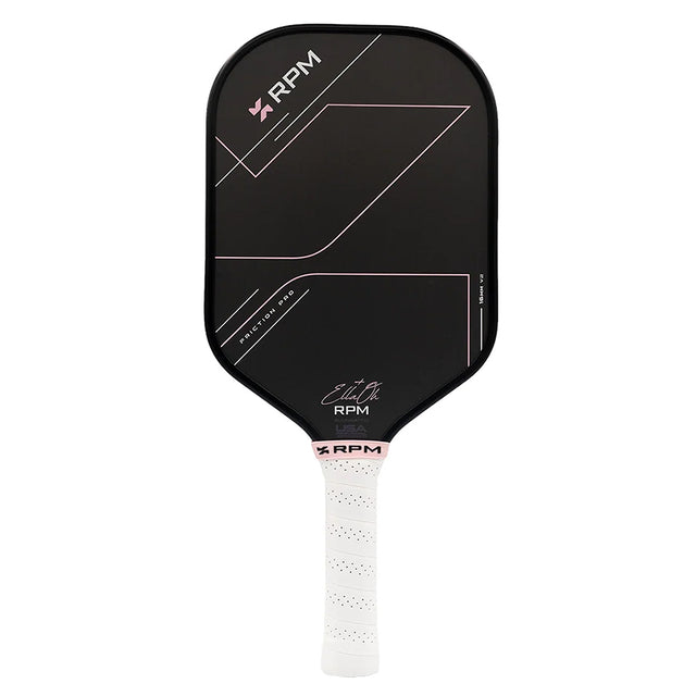 RPM Friction Pro V2 Elongated 16mm Pickleball Paddle Pink Front