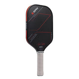 RPM Friction Pro V2 Elongated 16mm Pickleball Paddle Red Angle