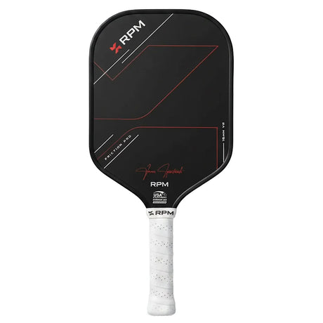 RPM Friction Pro V2 16mm Hybrid Flat Top Pickleball Paddle Front