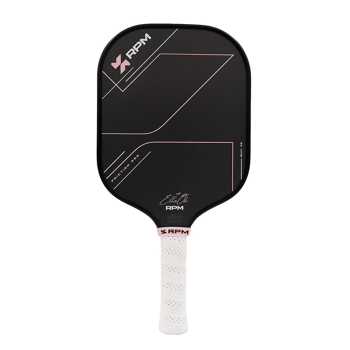 RPM Friction Pro V2 Widebody Pickleball Paddle 16mm Front