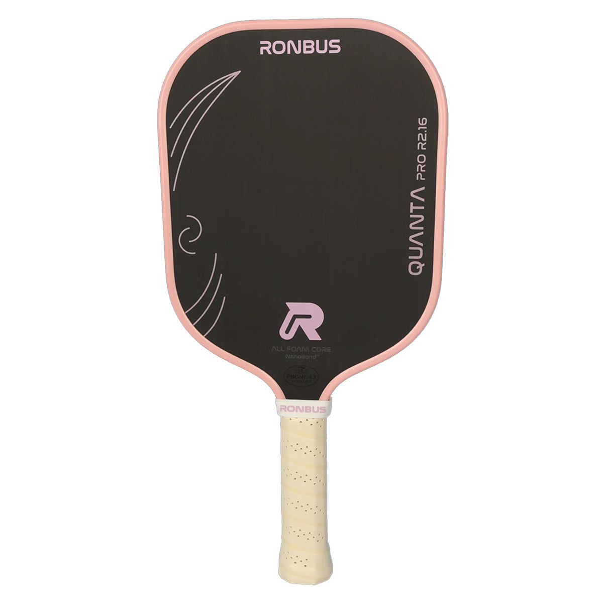 Ronbus Quanta Pro R2.16 Widebody Pickleball Paddle Pink Front