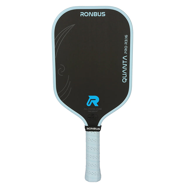 Ronbus Quanta Pro R3.16 Elongated Pickleball Paddle Blue Front