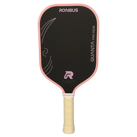 Ronbus Quanta Pro R3.16 Elongated Pickleball Paddle Pink Front