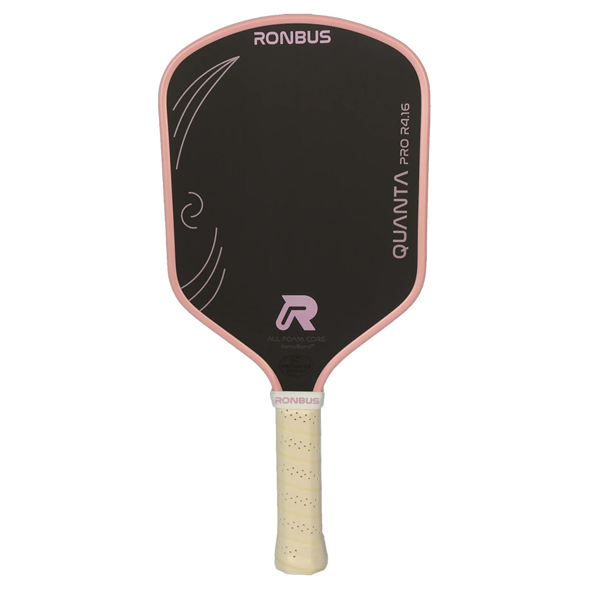 Ronbus Quanta Pro R4.16 Hybrid Pickleball Paddle Pink Front