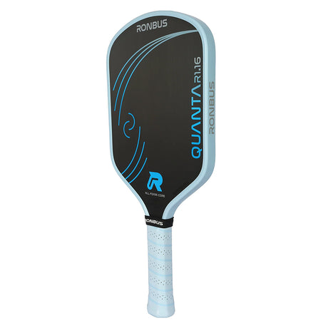 Ronbus Quanta R1.16 Elongated Curved Top Pickleball Paddle Angle