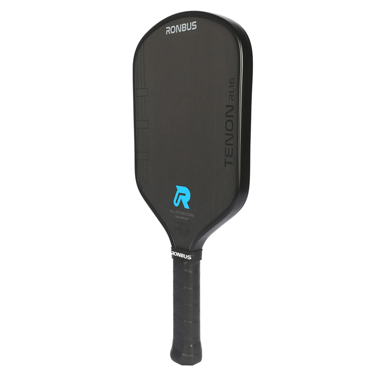 Ronbus Tenon R1.16 Elongated Curved Top Pickleball Paddle Angle
