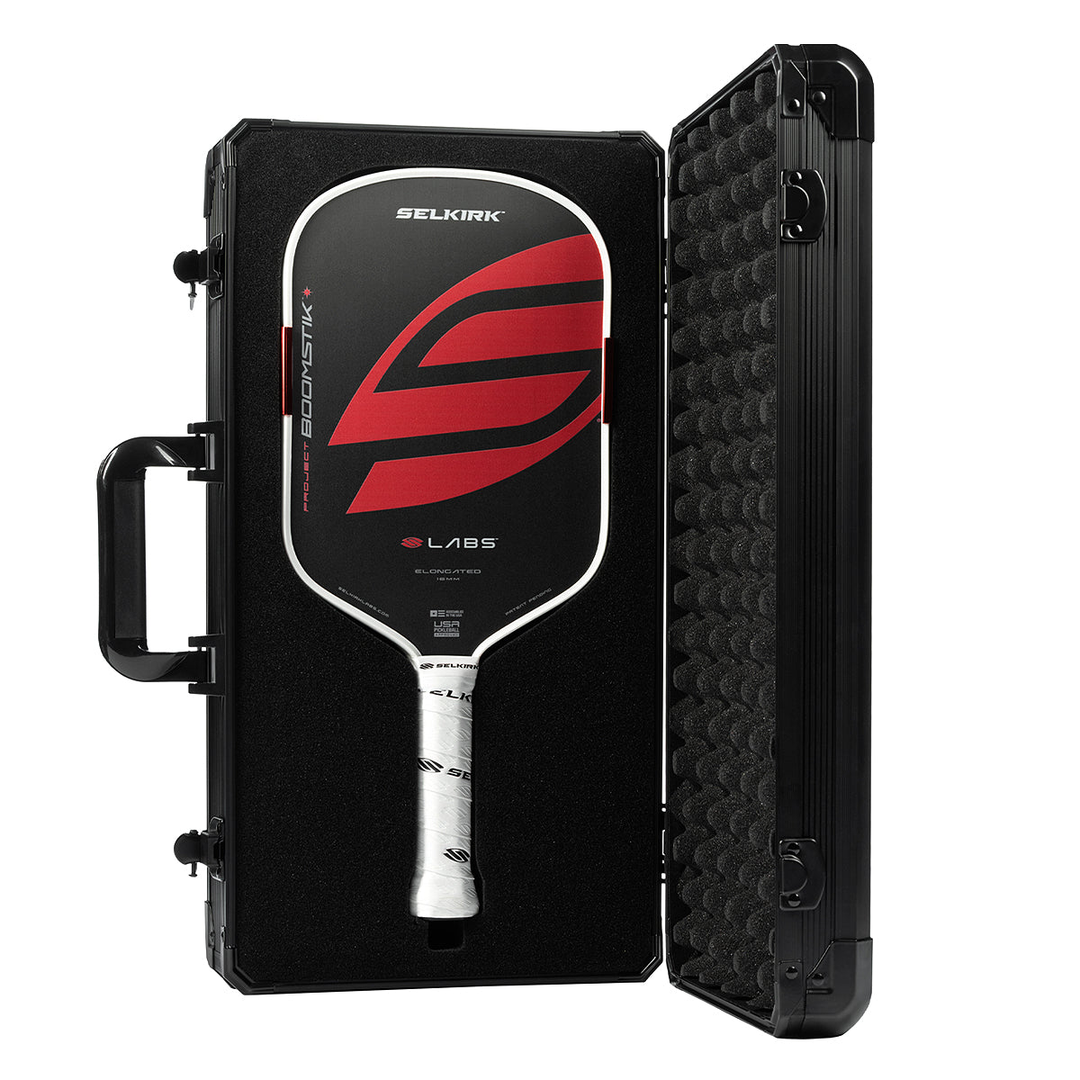 Selkirk Boomstik Elongated Pickleball Paddle Hard Case in Use