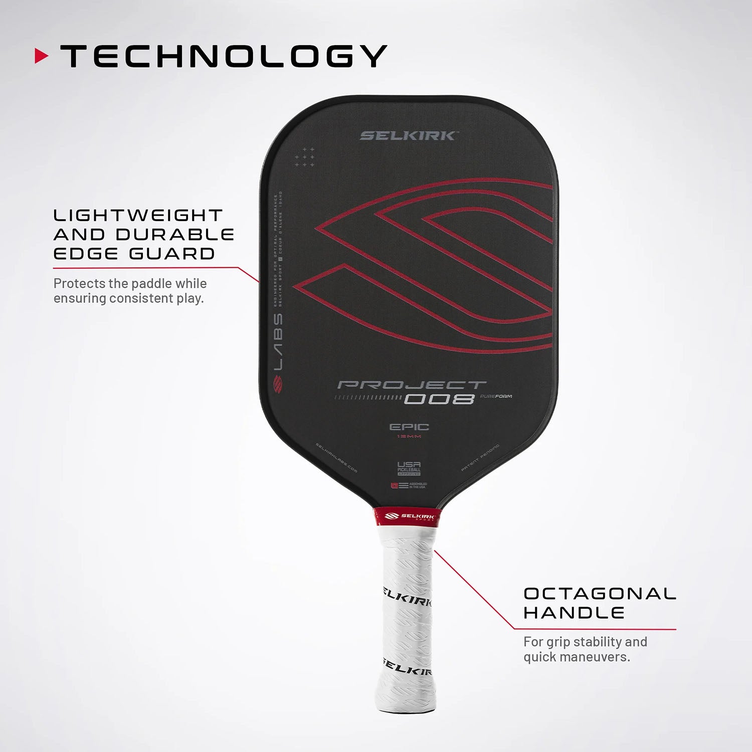Selkirk LABS Project 008 Maxima 16mm Pickleball Paddle