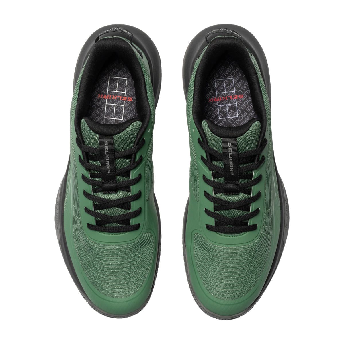 Selkirk CourtStrike Pro 2.0 Men's Pickleball Shoe Deep Forest Green Laces