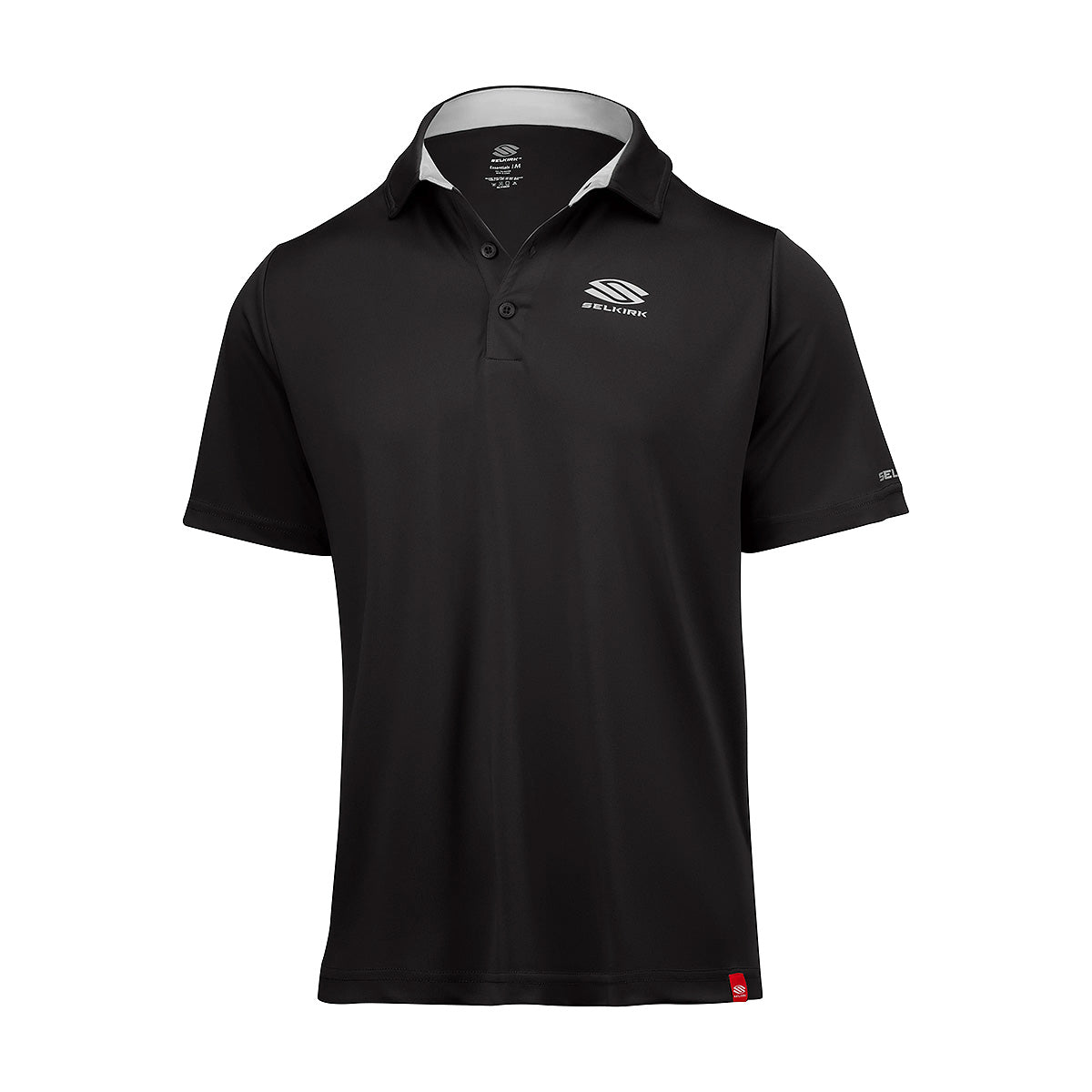 Selkirk Men's Essentials Sport-Wik Short Sleeve Polo Blackout