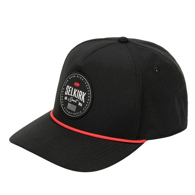 Selkirk Sport Pickleball Club Rope Hat Black Front
