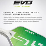 Selkirk SLK Evo Control XL Pickleball Paddle T700 Carbon Fiber