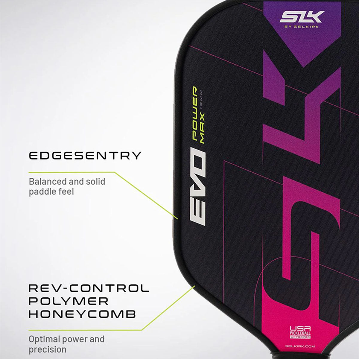 Selkirk SLK Evo Power Max Pickleball Paddle - Spec
