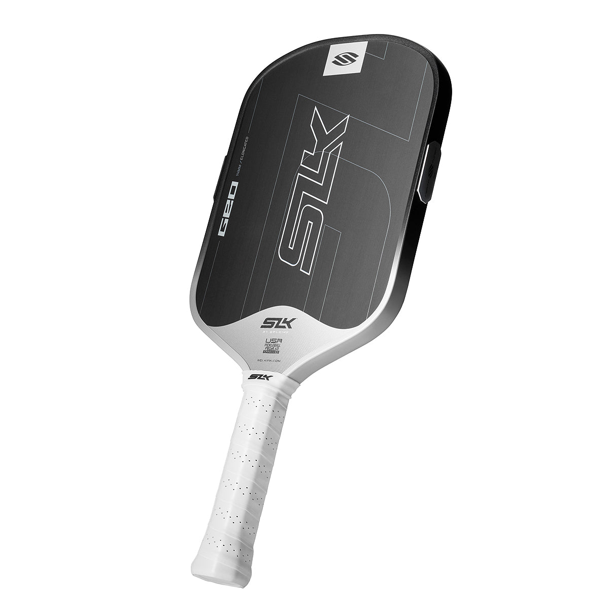 Selkirk SLK Geo 14mm Elongated Pickleball Paddle White Angle