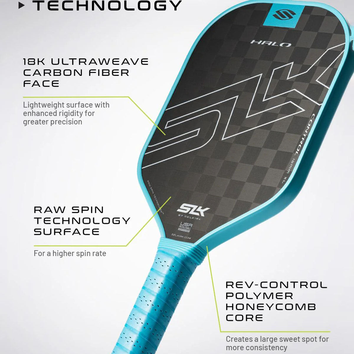 Selkirk SLK Halo Control Max Pickleball Paddle Specs