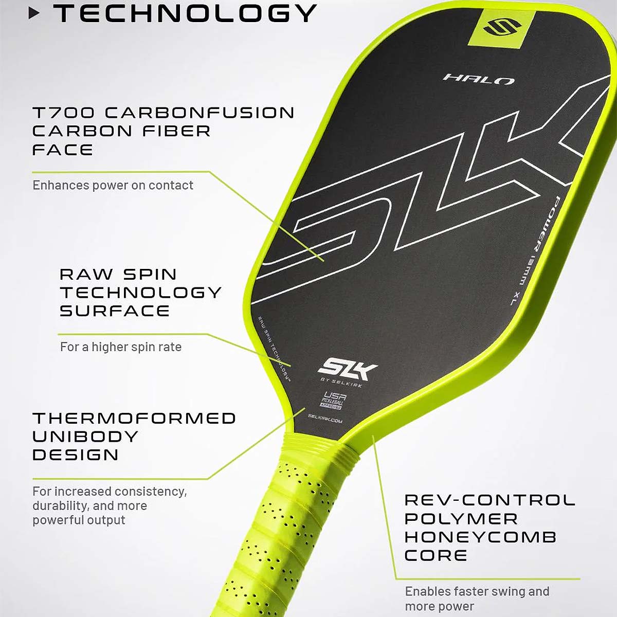 Selkirk SLK Halo Power Max Pickleball Paddle Specs