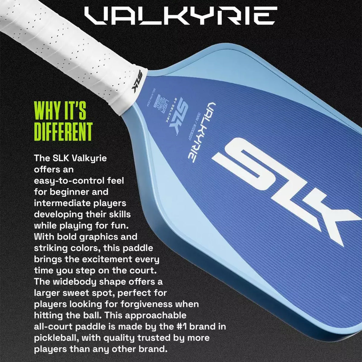 Selkirk SLK Valkyrie 16mm Widebody Pickleball Paddle