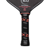 Six Zero Coral 16mm Elongated Pickleball Paddle Black Grip