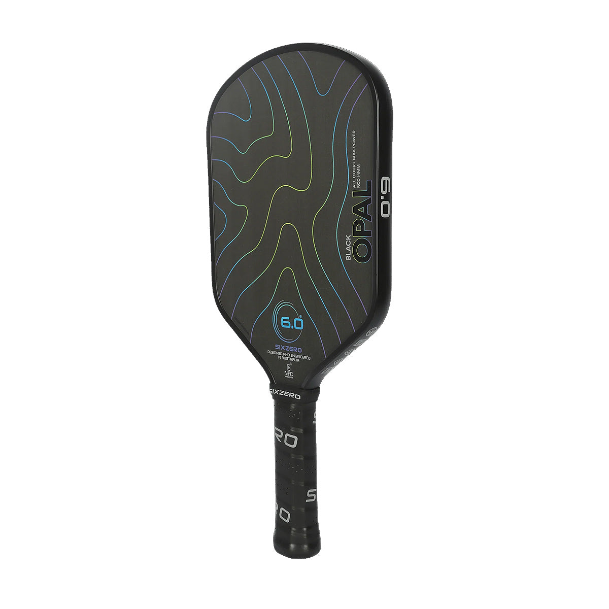Six Zero Black Opal Pickleball Paddle Angle