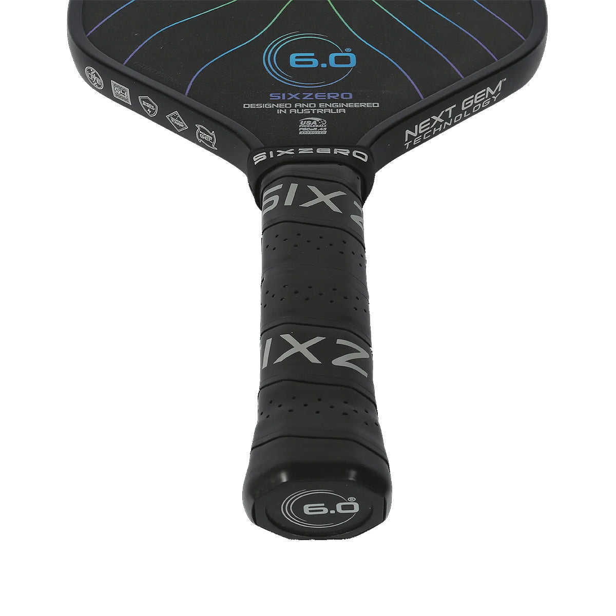 D.Nダルベロ Six Zero Black Opal Pickleball Paddle - Pickleball Nation