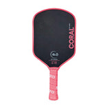 Six Zero Coral Hybrid Pickleball Paddle Front