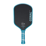 Six Zero Coral Hybrid Pickleball Paddle Ocean Blue