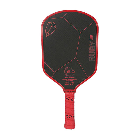 Six Zero Ruby Pro 14mm Pickleball Paddle Front
