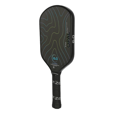 Six Zero Black Opal Elongated Pickleball Paddle Angle