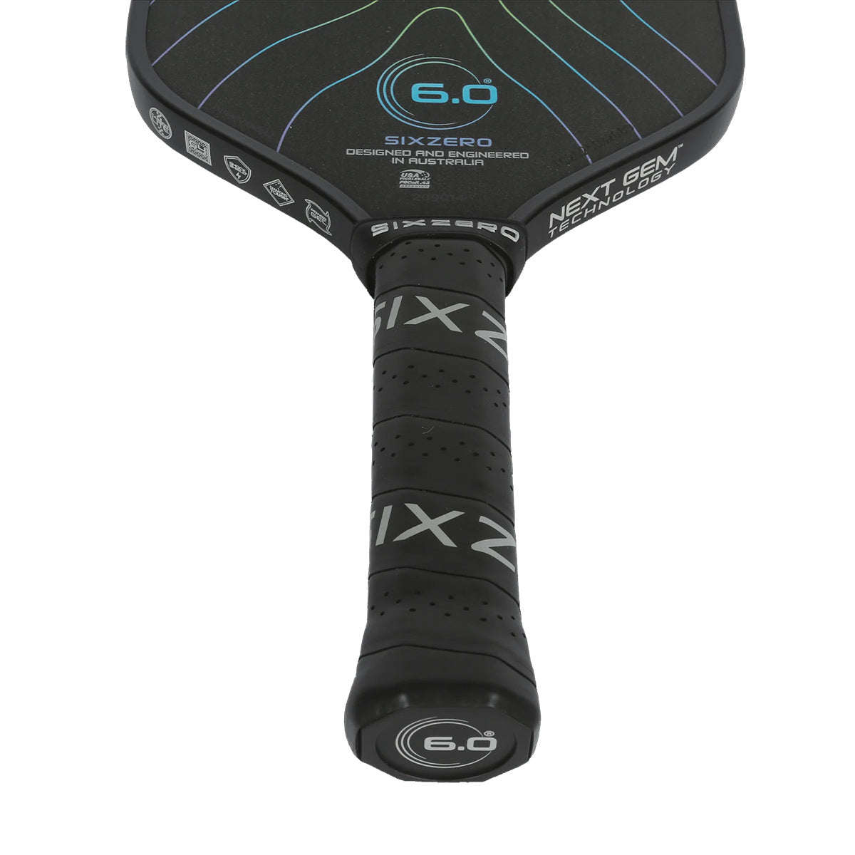 Six Zero Black Opal Elongated Pickleball Paddle Grip