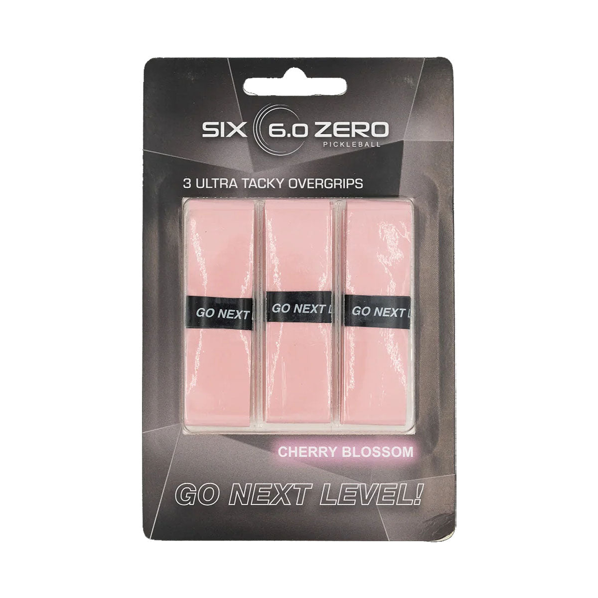 Six Zero Go Next Level Premium Ultra Tacky Overgrip Cherry Blossom Pink
