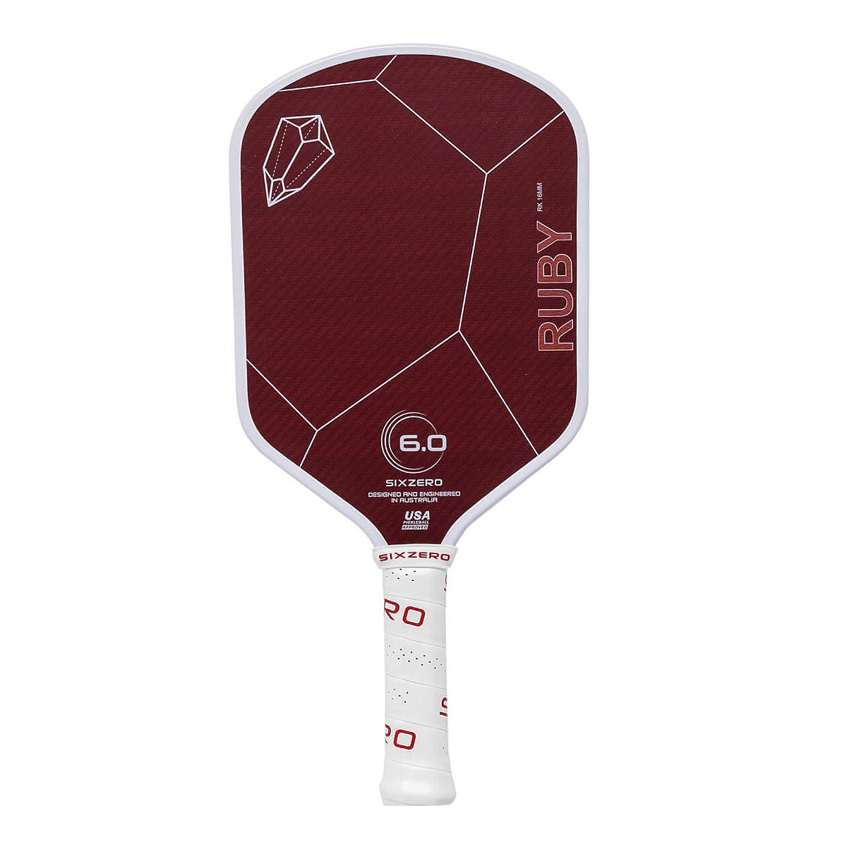 Six Zero Ruby 16mm Pickleball Paddle - Pickleball Nation