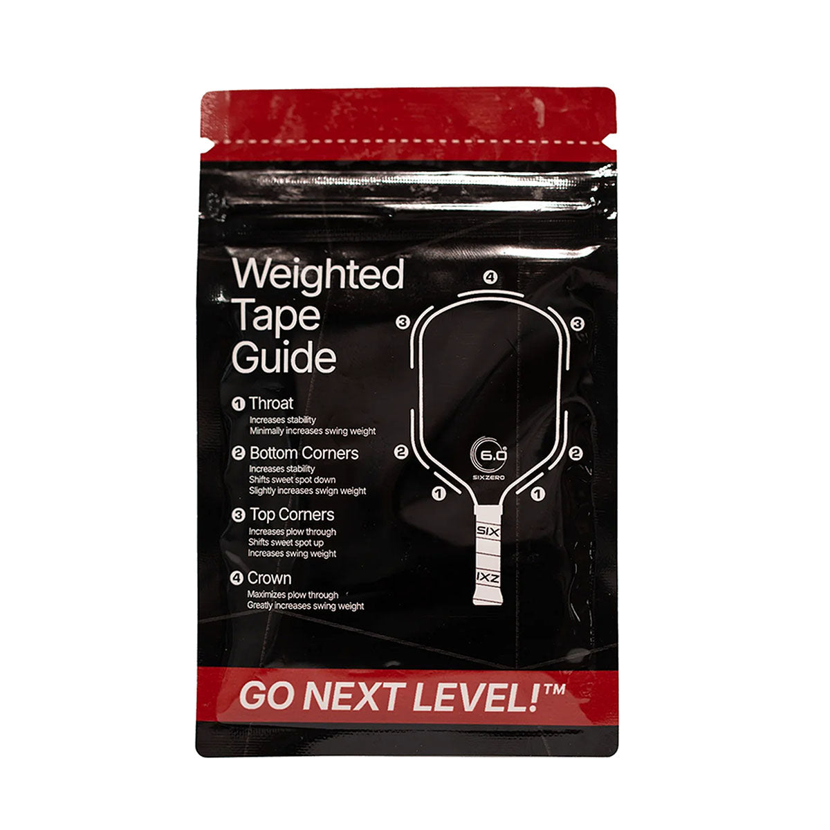 Six Zero Weighted Lead Strips 10-pack Back