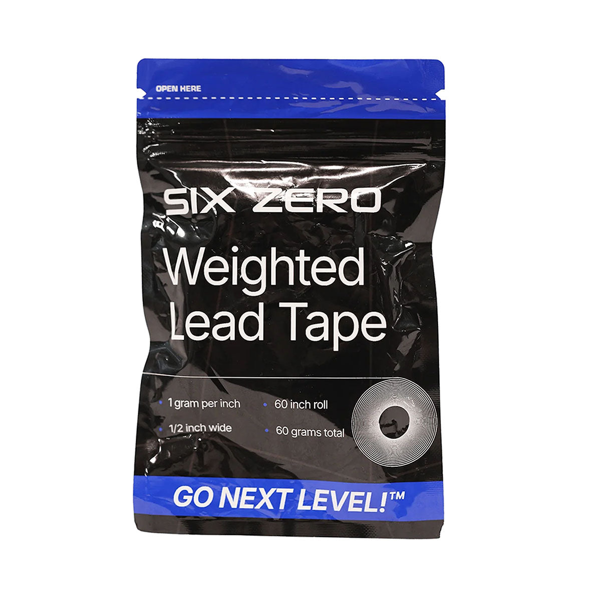 Six Zero Weighted Lead Tape Front