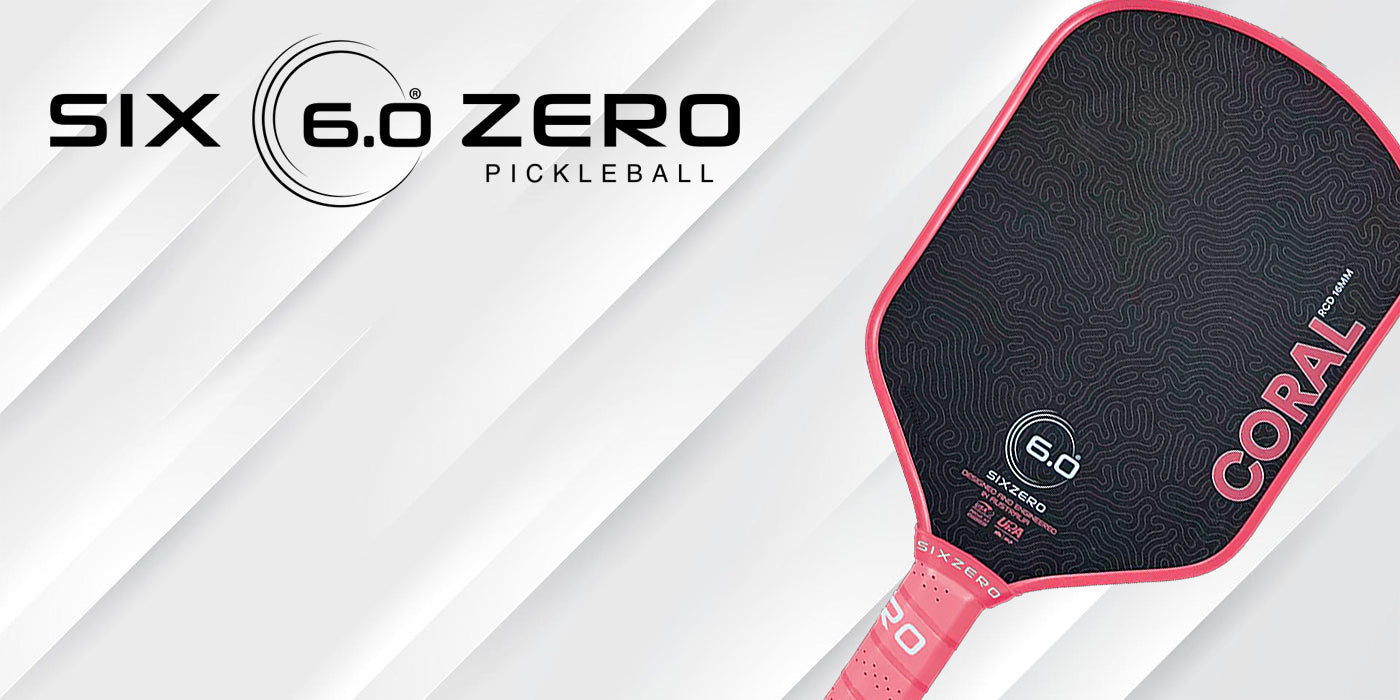 Six Zero Coral Hybrid Pickleball Paddle - Pickleball Nation