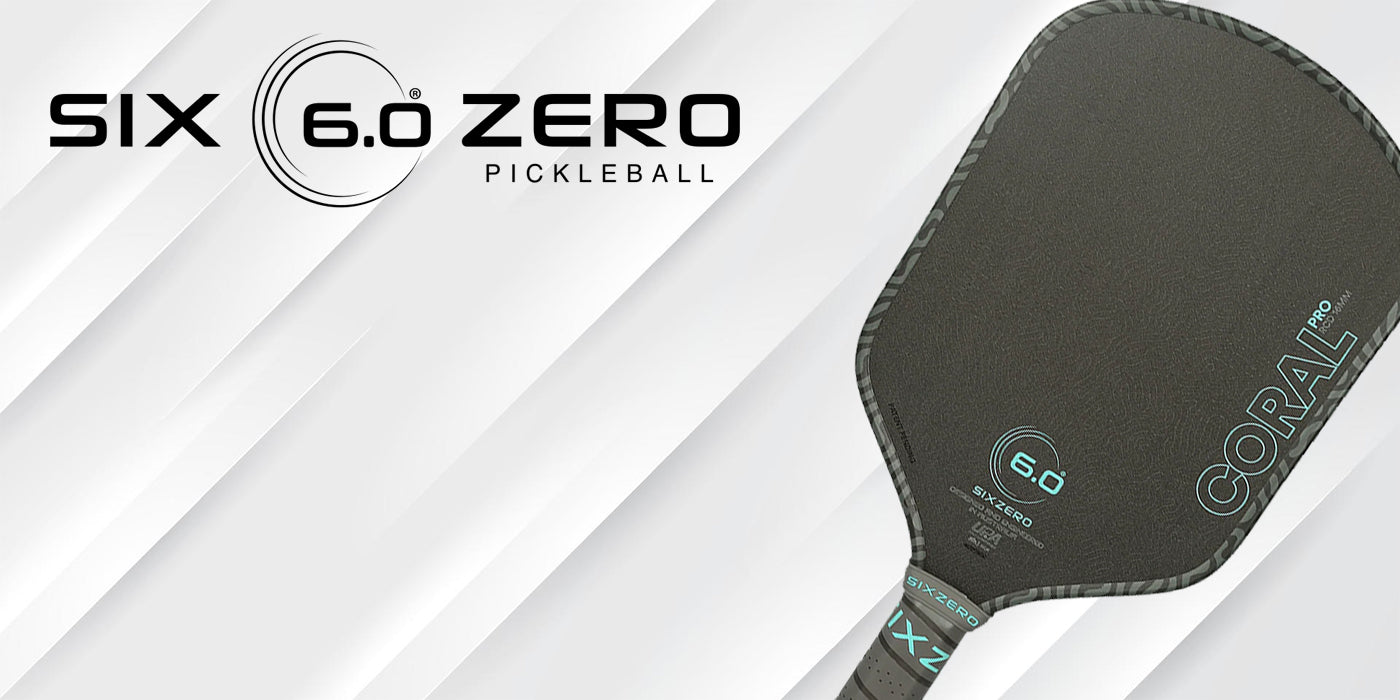 Six Zero Coral Pro 16mm Hybrid Pickleball Paddle - Pickleball Nation