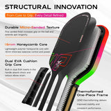 Warping Point Neon Elongated 16mm Pickleball Paddle Specs 2