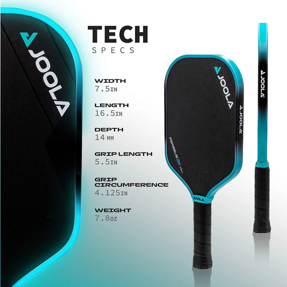 JOOLA Ben Johns Perseus 3S 14mm Pickleball Paddle Specs